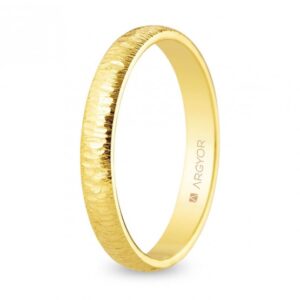Alianza de boda 3mm con textura artesanal (5130555)