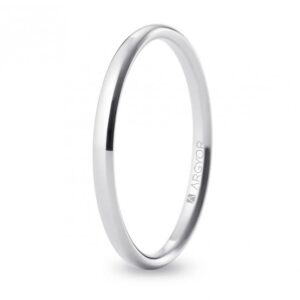 Alianza de boda CONFORT oro blanco 2 mm (5B20565)