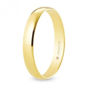 Alianza de boda oro media caña 3,5mm (50353)