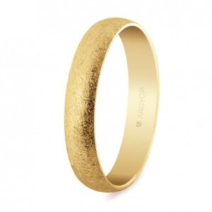 Alianza de boda oro acabado hielo 4 mm (50405H)