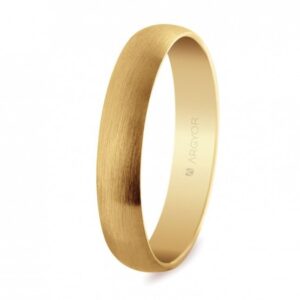 Alianza de boda oro acabado satinado 4mm (50405S)