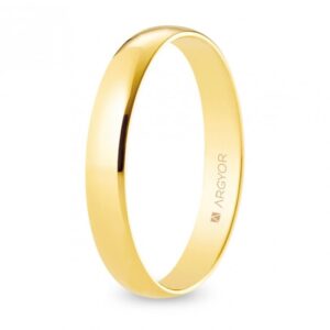 Alianza de boda oro media caña 3,5 mm (A35RP00)