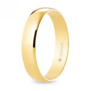 Alianza de boda oro media caña 4,5 mm (A45RP00)