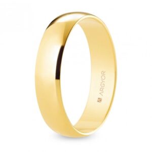 Alianza de boda oro media caña 5 mm (A50RP00)
