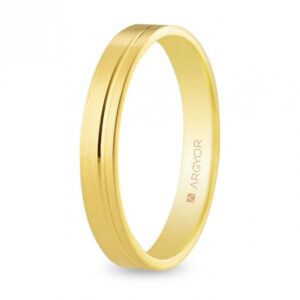 Alianza de boda oro plana de 3,5mm confort (5135316)