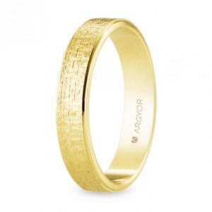 Alianza de oro 18k texturizada 4 mm (5140528)