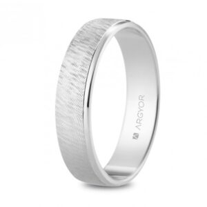 Alianza de oro 18k texturizada 4,5 mm (5B45522)