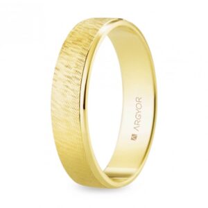 Alianza de oro 18k texturizada 4,5 mm (5145522)