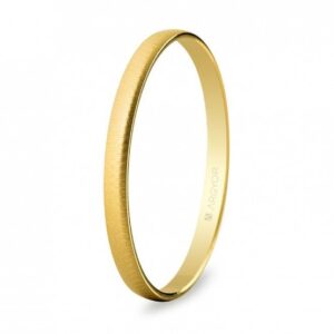 Alianza de oro amarillo media caña 2mm texturizada (50201T)