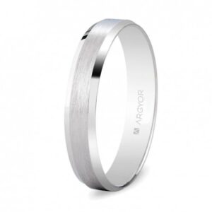 Alianza oro blanco satinada-brillo 3,80mm (5B40493)