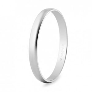 Alianza oro blanco efecto arena 2,5mm (5B253M)