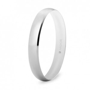 Alianza de boda clásica oro blanco 18k (5B35513)