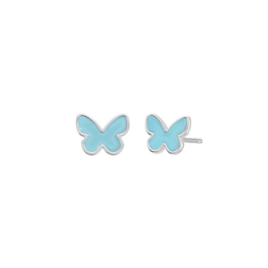 Pendientes Mariposa Turquesa Plata 1ª Ley - D02401/AG