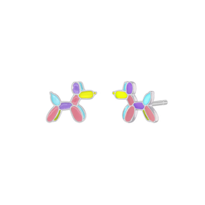 Pendientes Perrito Colores Plata 1ª Ley - D03001/AW