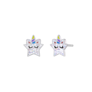 Pendientes Estrella Unicornio Plata 1ª Ley - D03001/BD
