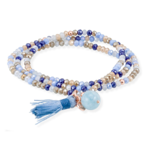 Pulsera Zen Azul con Piedra Natural - Marina García Joyas