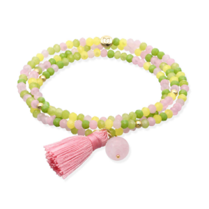 Pulsera Zen British Rose con Piedra Natural - Marina García Joyas