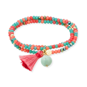 Pulsera Zen Mandarina con Piedra Natural - Marina García Joyas