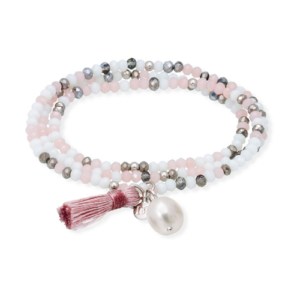 Pulsera Zen Mármol con Perla - Marina García Joyas