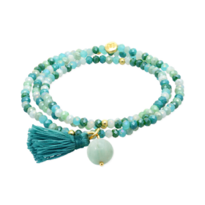 Pulsera Zen Menta con Piedra Natural - Marina García Joyas
