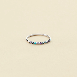 Anillo Fino Beloved Multicolor - Agatha París