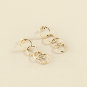 Pendientes Largos Maat Dorados - Agatha París