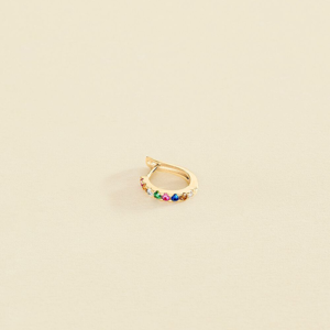 Piercing Aro Colorful Dorado - Agatha París