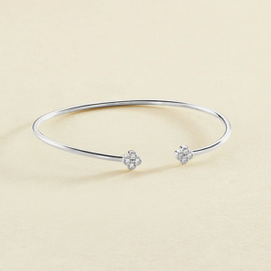 Pulsera Rígida Beloved Plata 1ª Ley - Agatha París