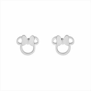 Pendientes Minnie Calados Acero Plateados - Disney