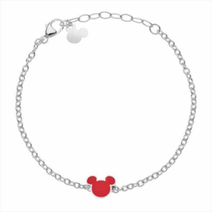 Pulsera Mickey Acero Plateado Rojo - Disney