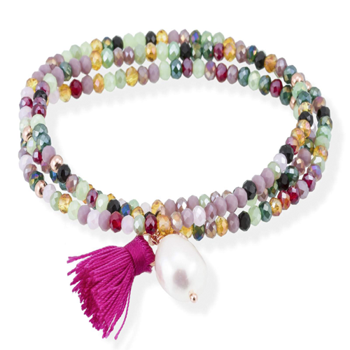 Pulsera Zen en plata rosa - Marina García Joyas