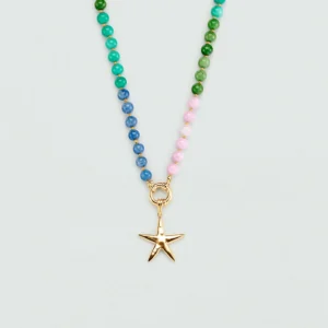 Collar corto TIARE Multicolor Dorado - Agatha París María Pombo